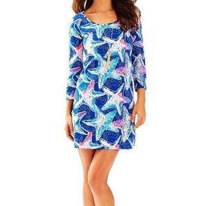 Lilly Pulitzer Beacon Shirt Dress in “Indigo Star Struck”